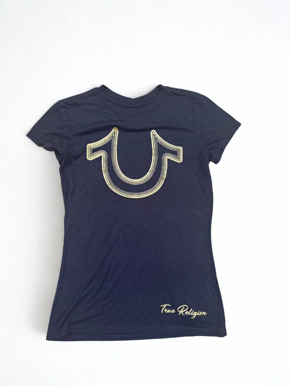 True Religion World Tour Tshirt Tee xxs black and gold in GUC